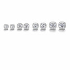 Cushion Moissanite Stud Earrings view 3