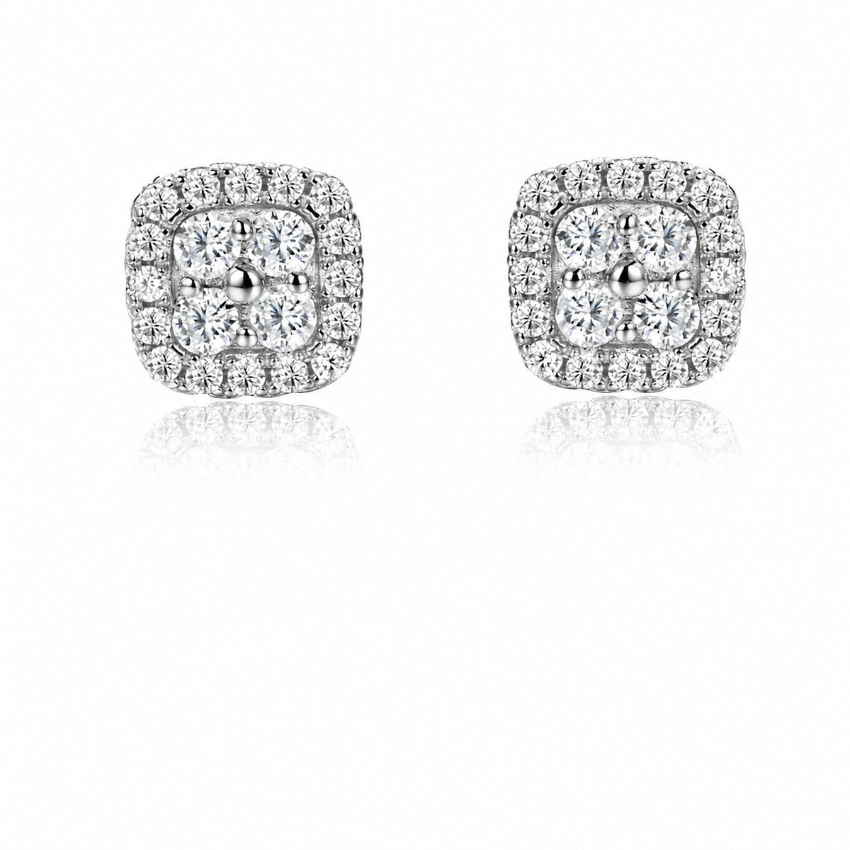 Frost Moissanite Stud Earrings