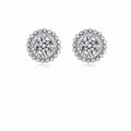 Nimbus Moissanite Stud Earrings