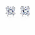 Princess Moissanite Stud Earrings