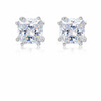 Princess Moissanite Stud Earrings view 2
