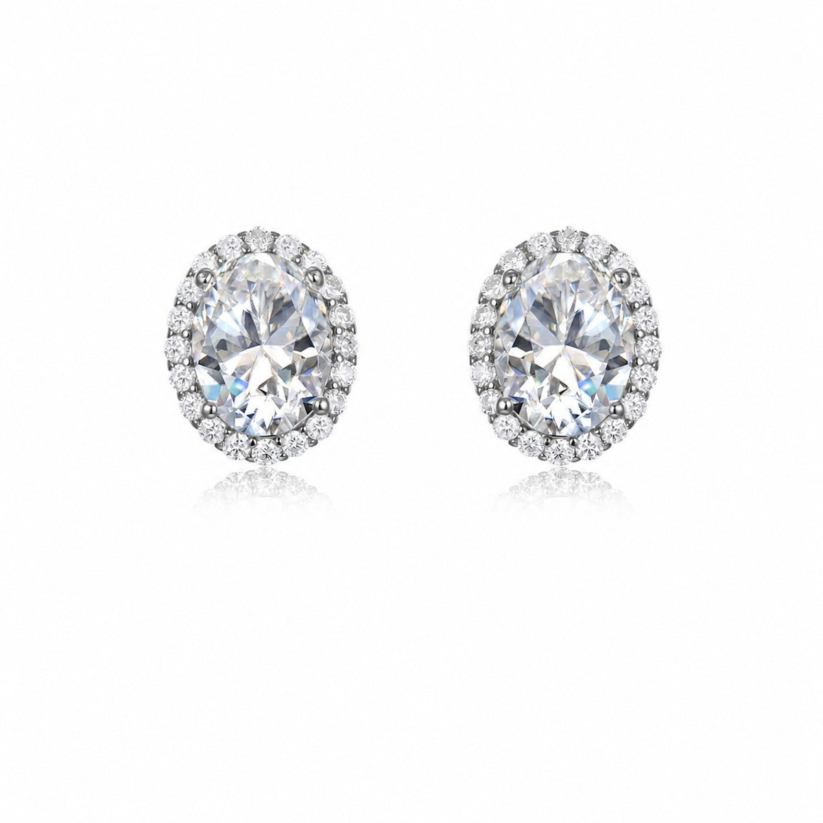 Regent Moissanite Stud Earrings
