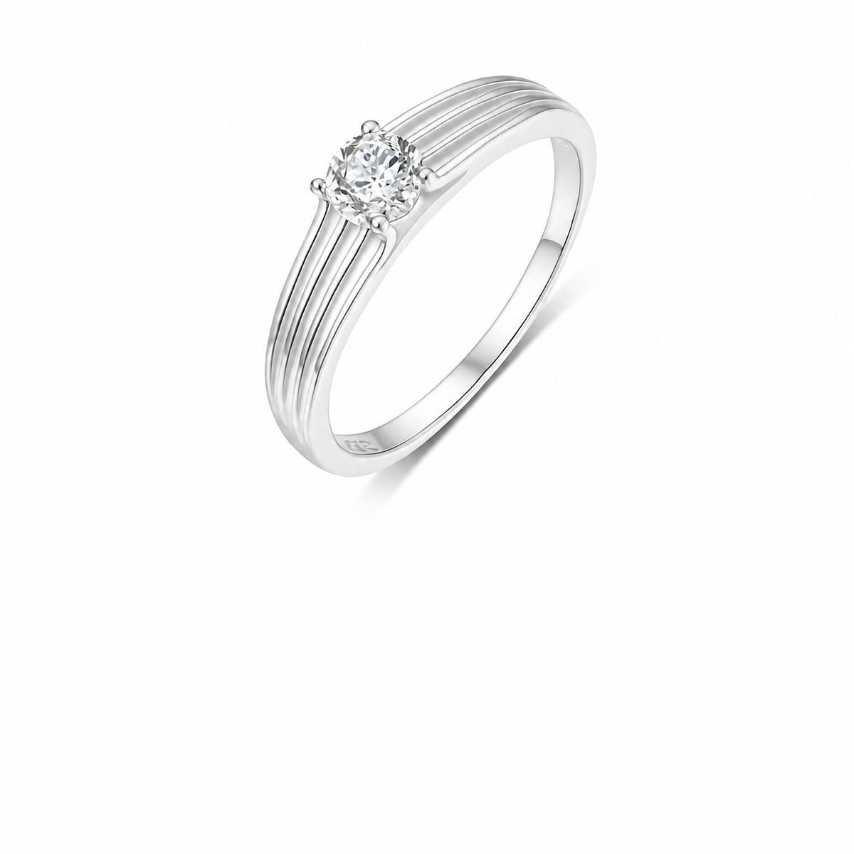 Reed Moissanite Solitaire Ring