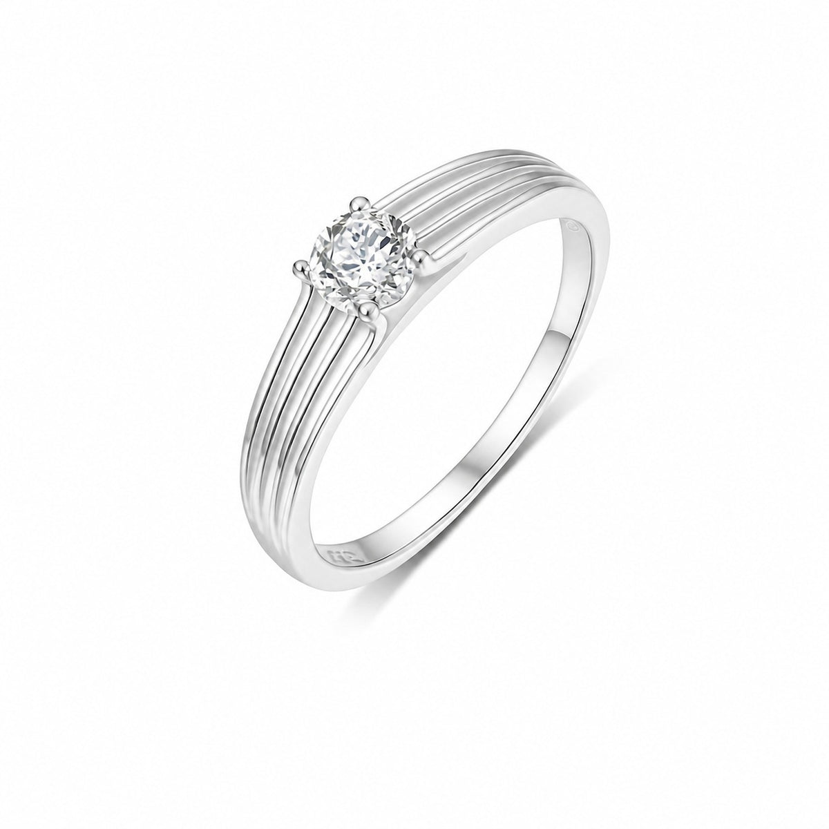 Reed Moissanite Solitaire Ring view 2