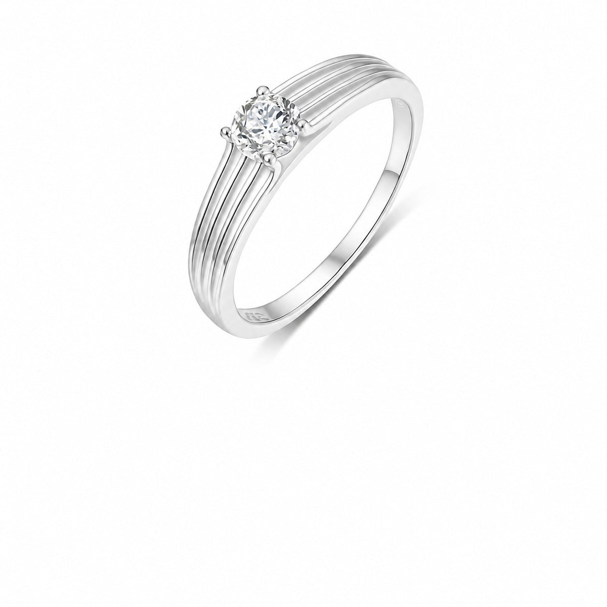 Reed Moissanite Solitaire Ring view 3
