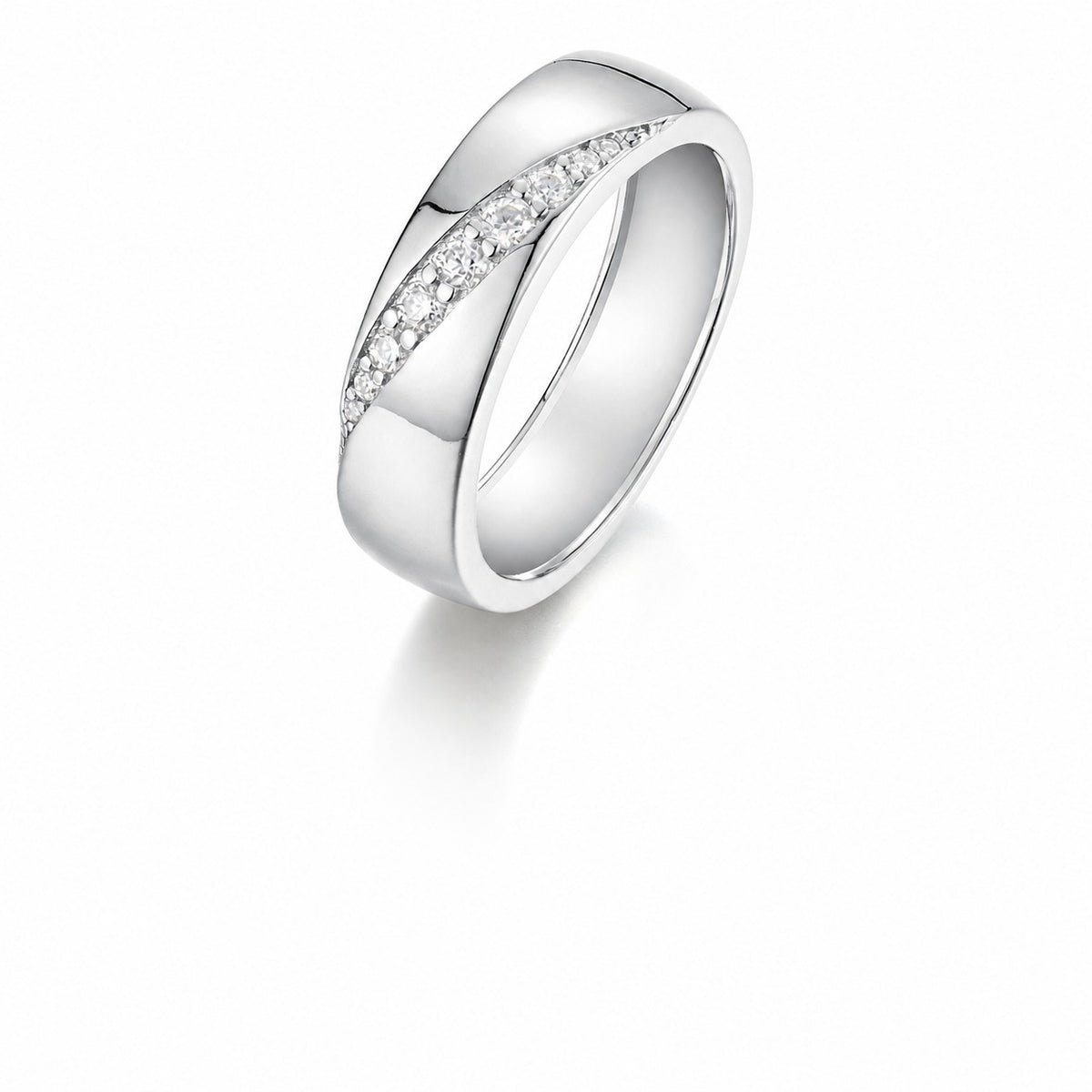 Sash Moissanite Ring