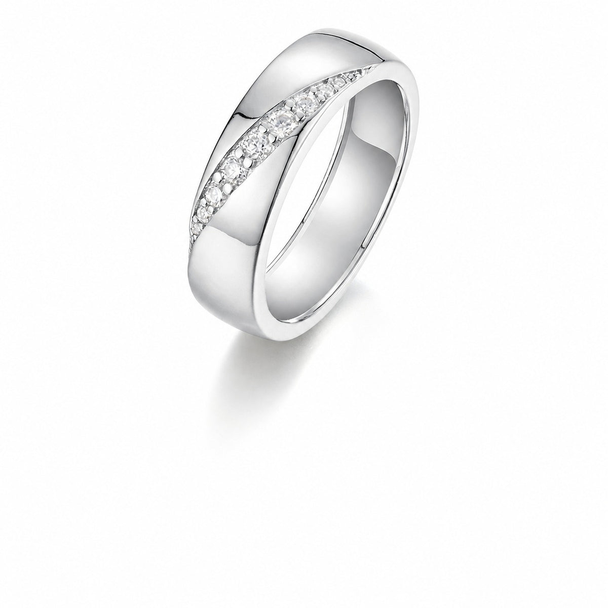 Sash Moissanite Ring view 2