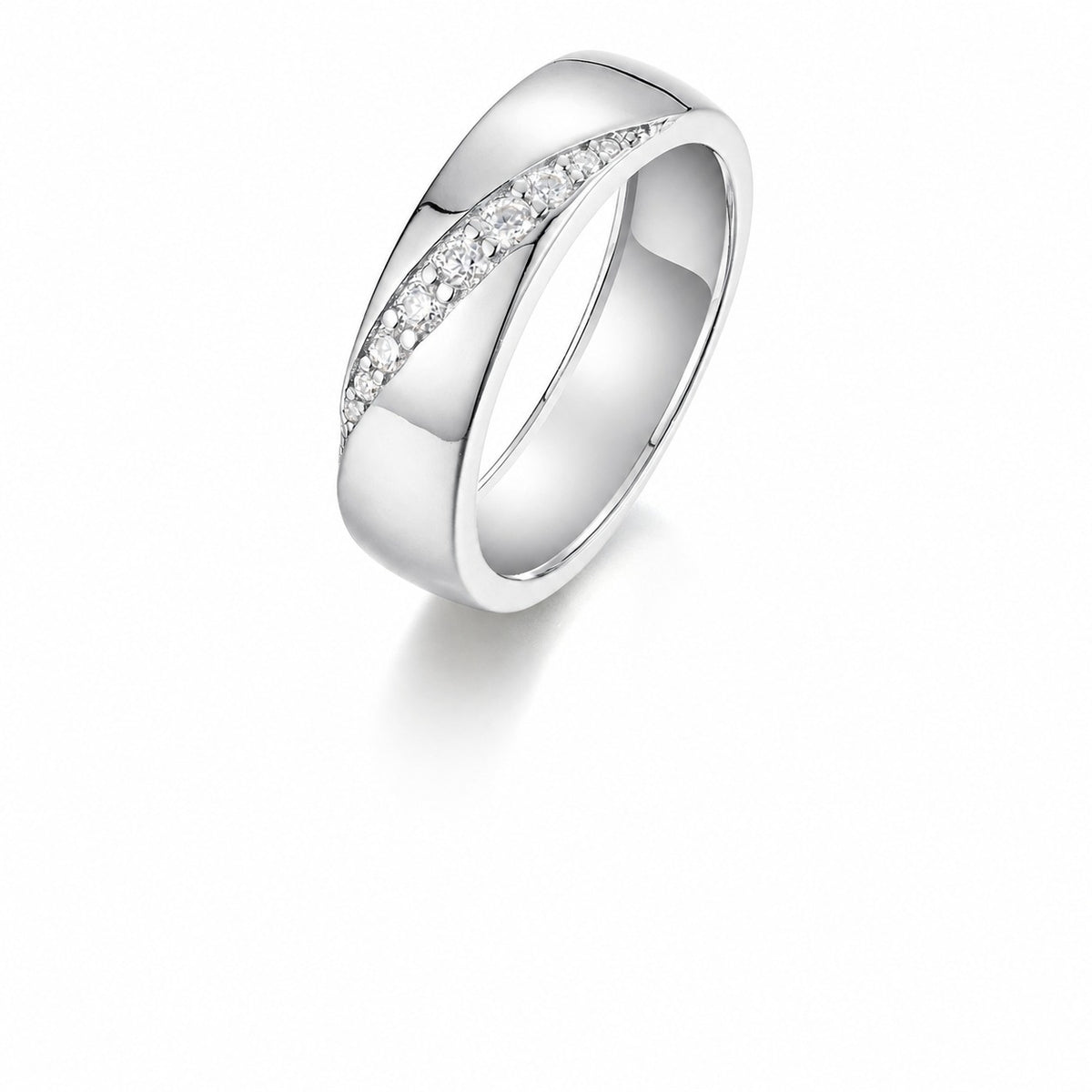 Sash Moissanite Ring view 3