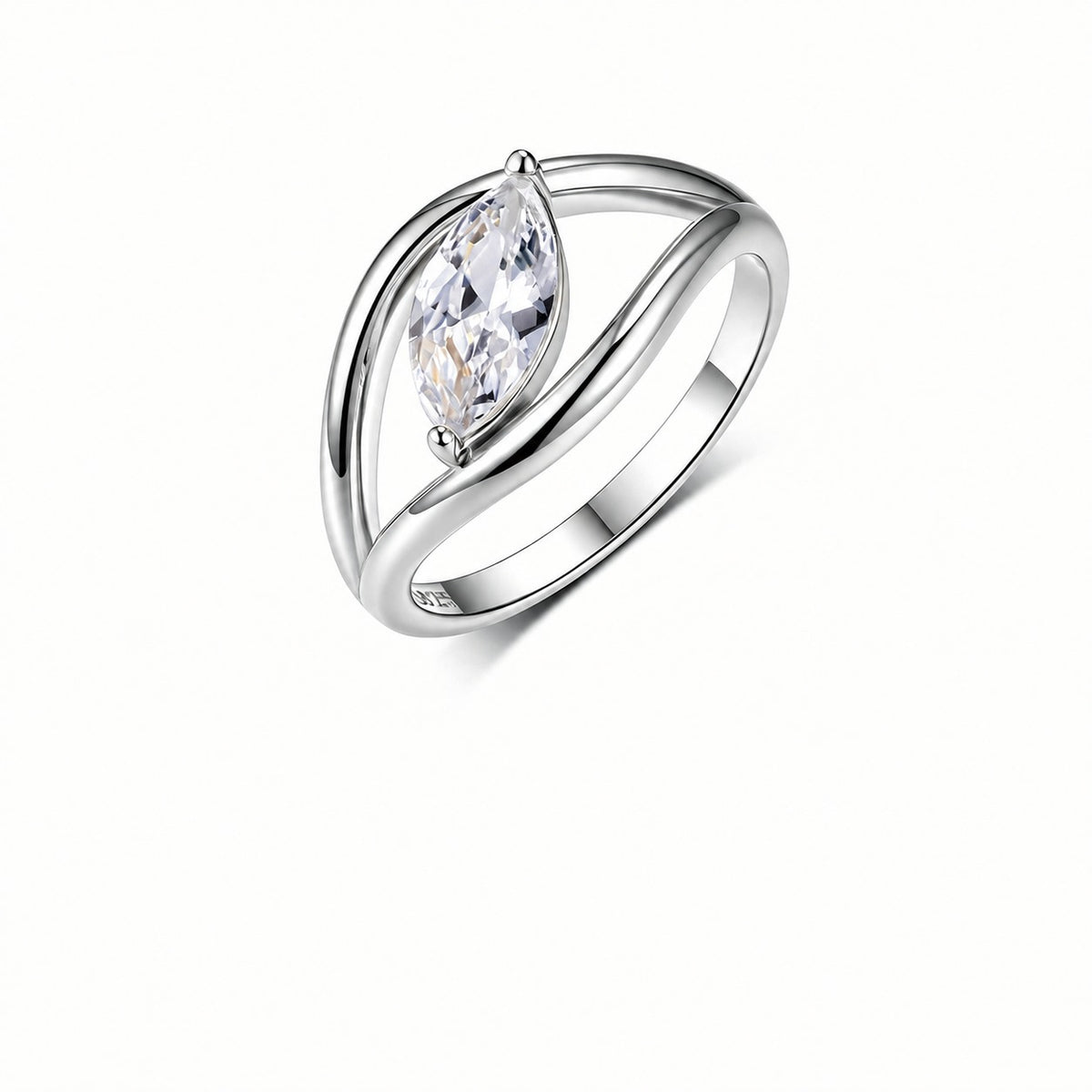 Sway Moissanite Ring view 3