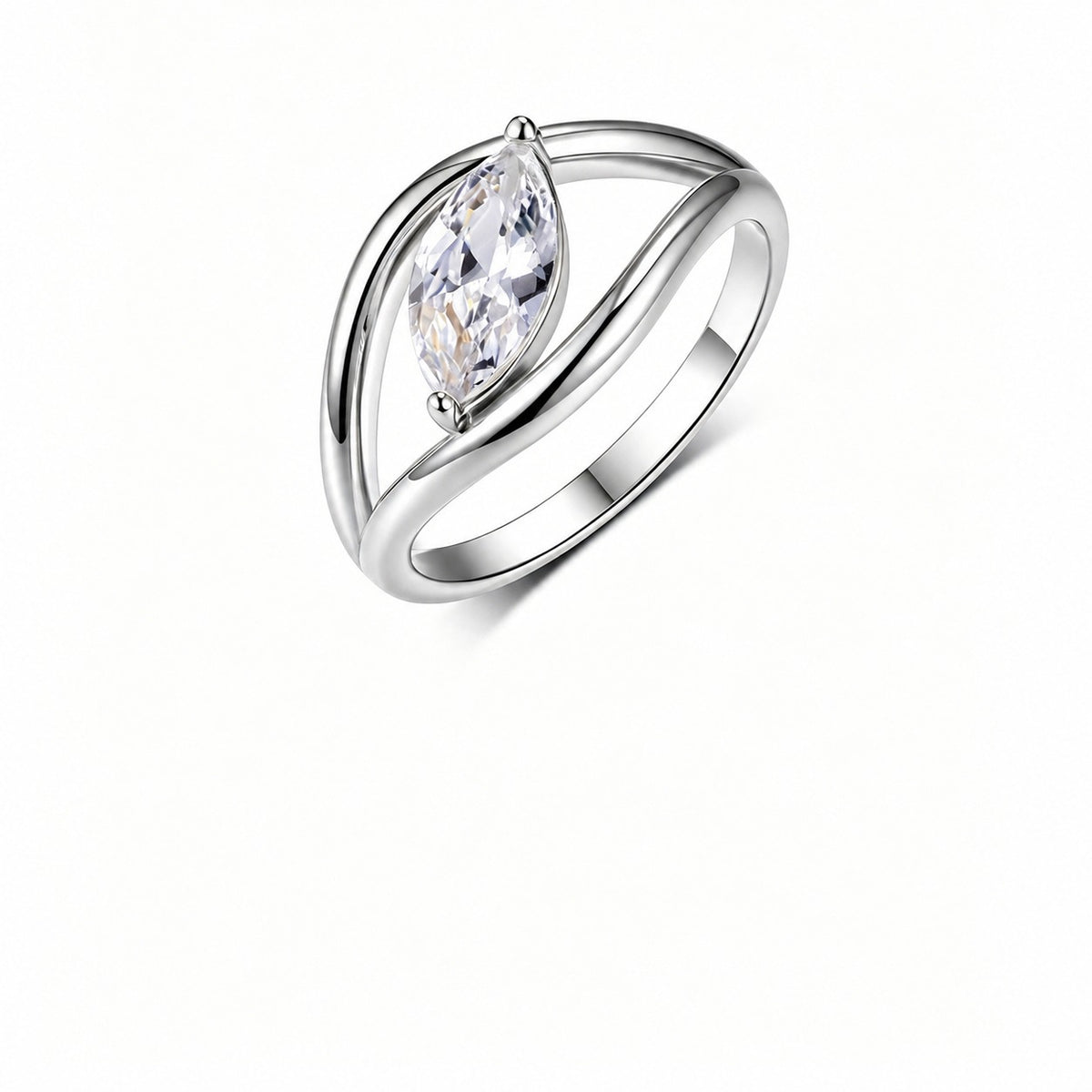 Sway Moissanite Ring view 4