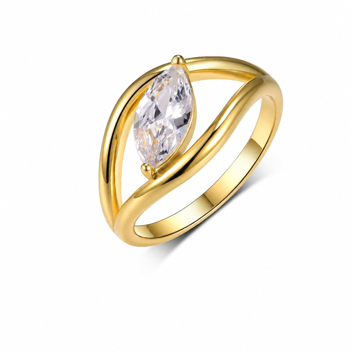 Sway Moissanite Ring view 9