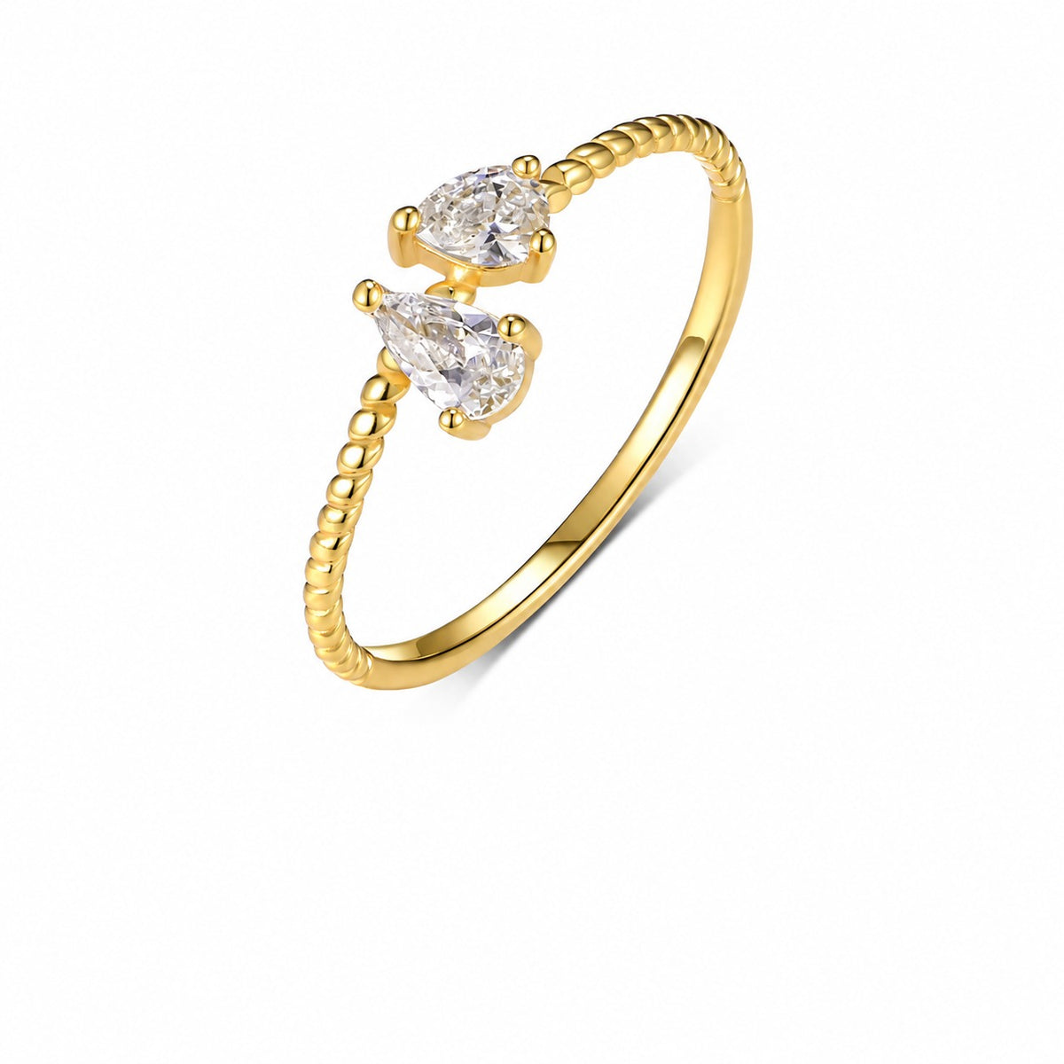 Kiss Moissanite Ring view 8