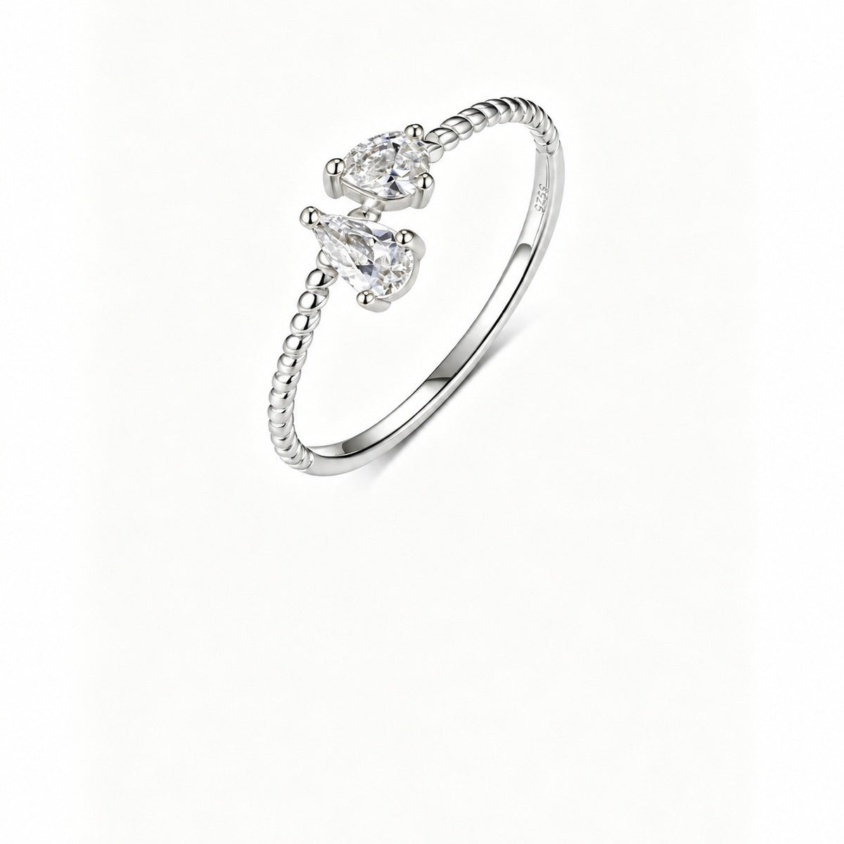 Kiss Moissanite Ring