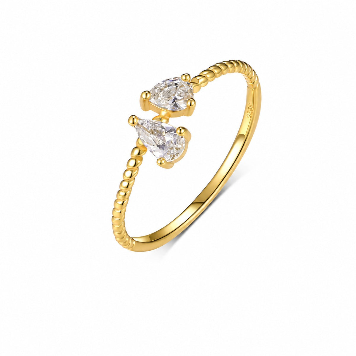 Kiss Moissanite Ring view 5
