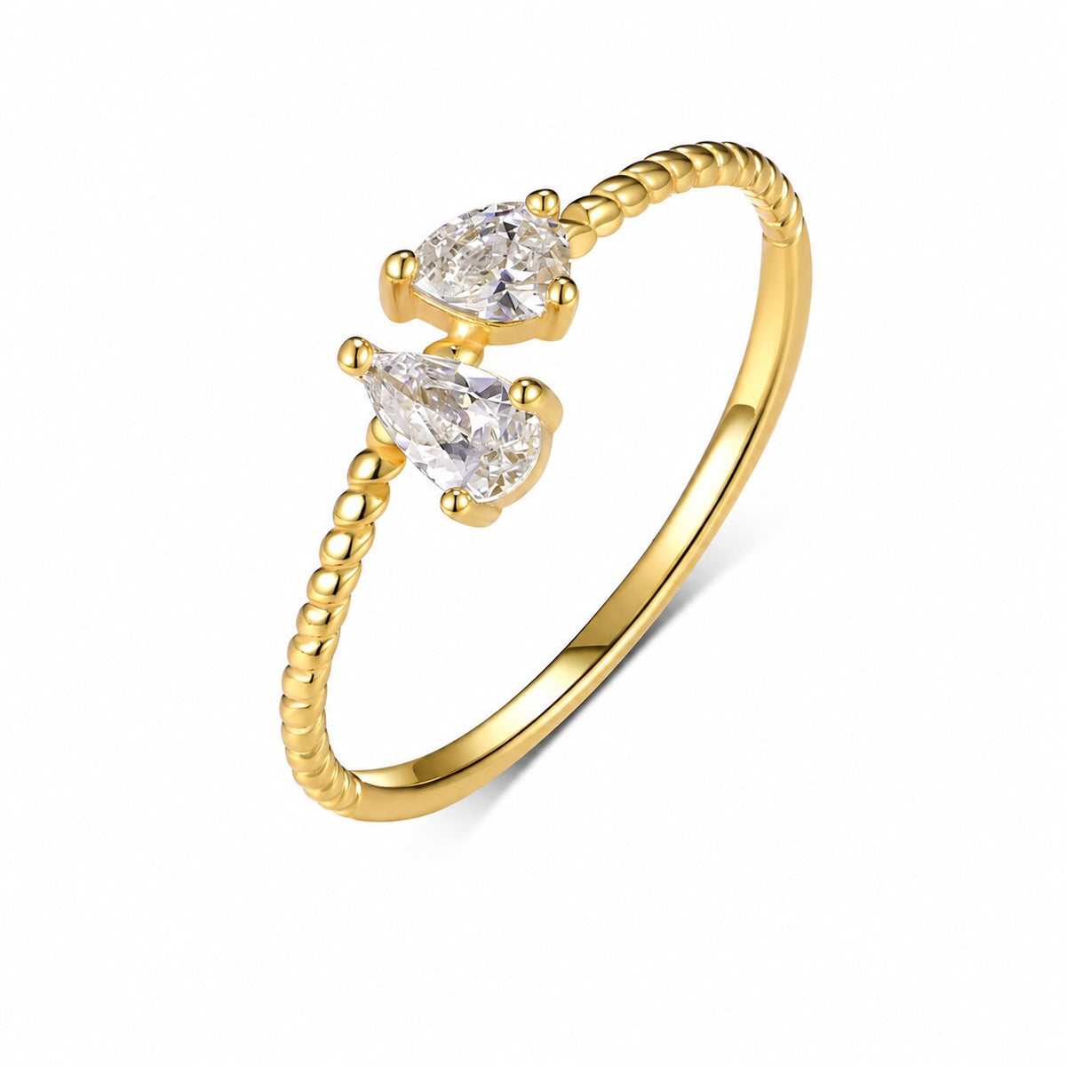 Kiss Moissanite Ring view 7