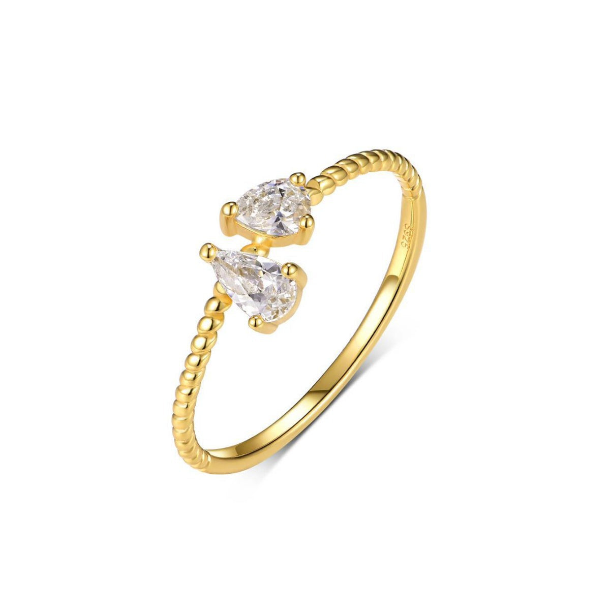 Kiss Moissanite Ring view 4