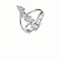 Cascade Moissanite Ring