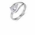 Ribbon Moissanite Ring