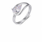 Ribbon Moissanite Ring