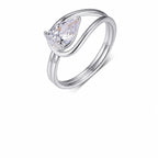 Ribbon Moissanite Ring view 2