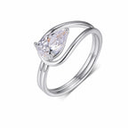Ribbon Moissanite Ring view 3