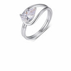 Ribbon Moissanite Ring view 4