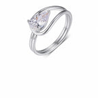 Ribbon Moissanite Ring view 5