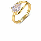 Ribbon Moissanite Ring view 7