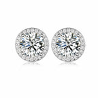 Orbit Moissanite Stud Earrings