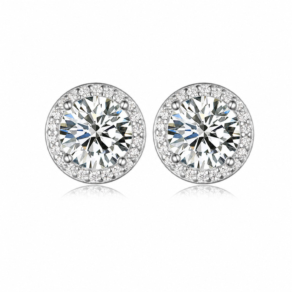 Orbit Moissanite Stud Earrings