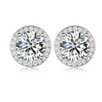 Orbit Moissanite Stud Earrings view 2