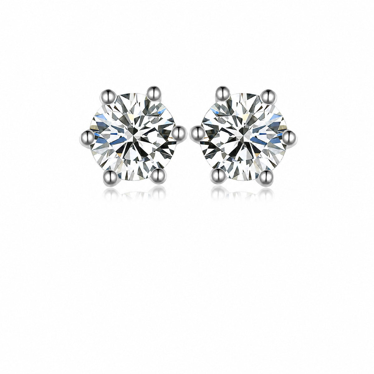 Classic Moissanite Stud Earrings