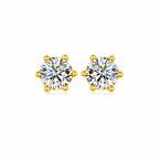 Classic Moissanite Stud Earrings view 2