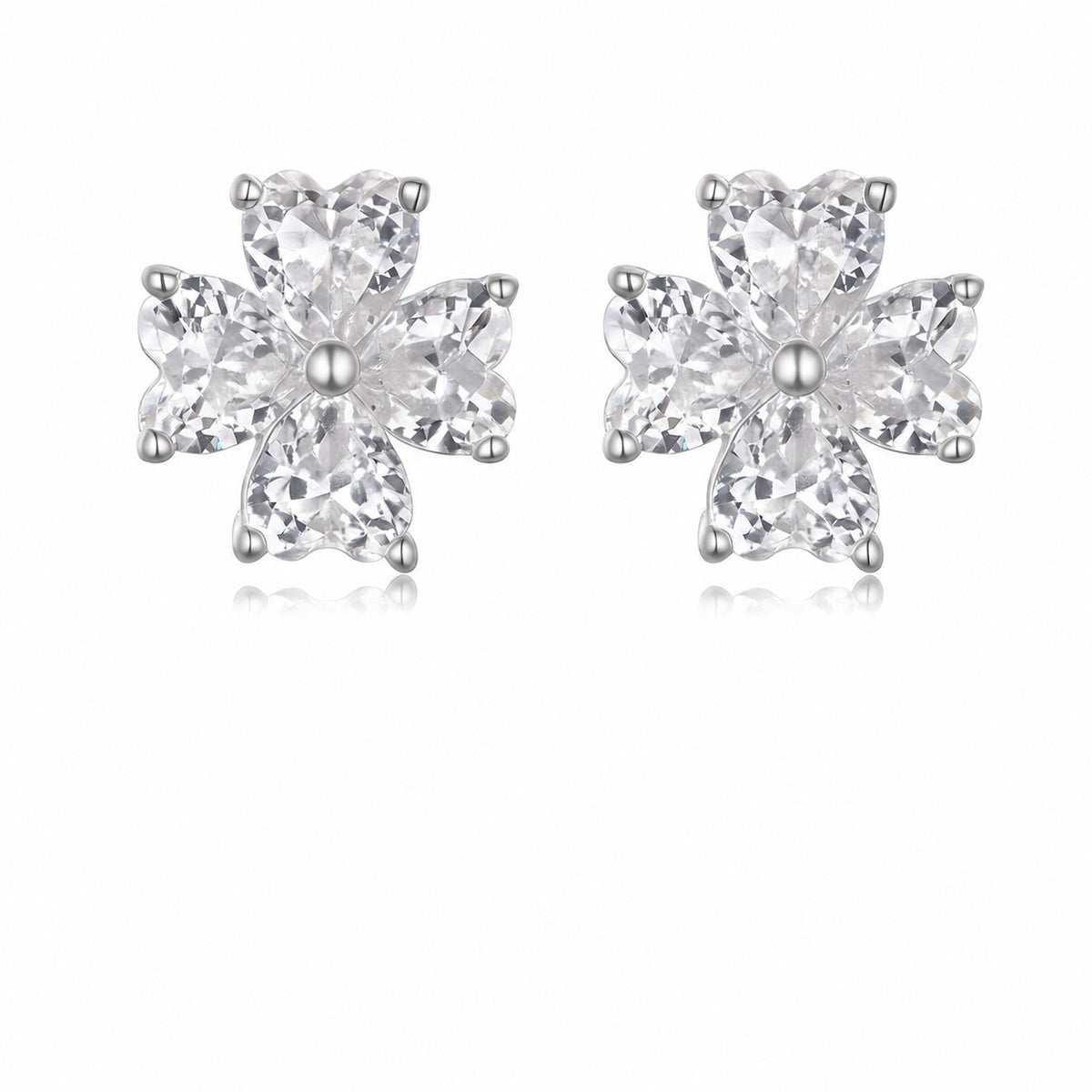 Posy Moissanite Stud Earrings