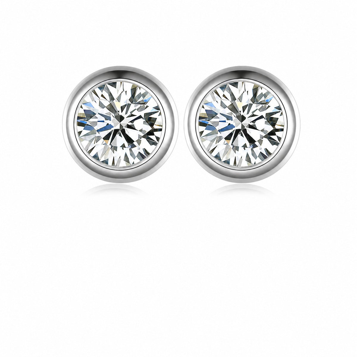 Bubble Moissanite Stud Earrings