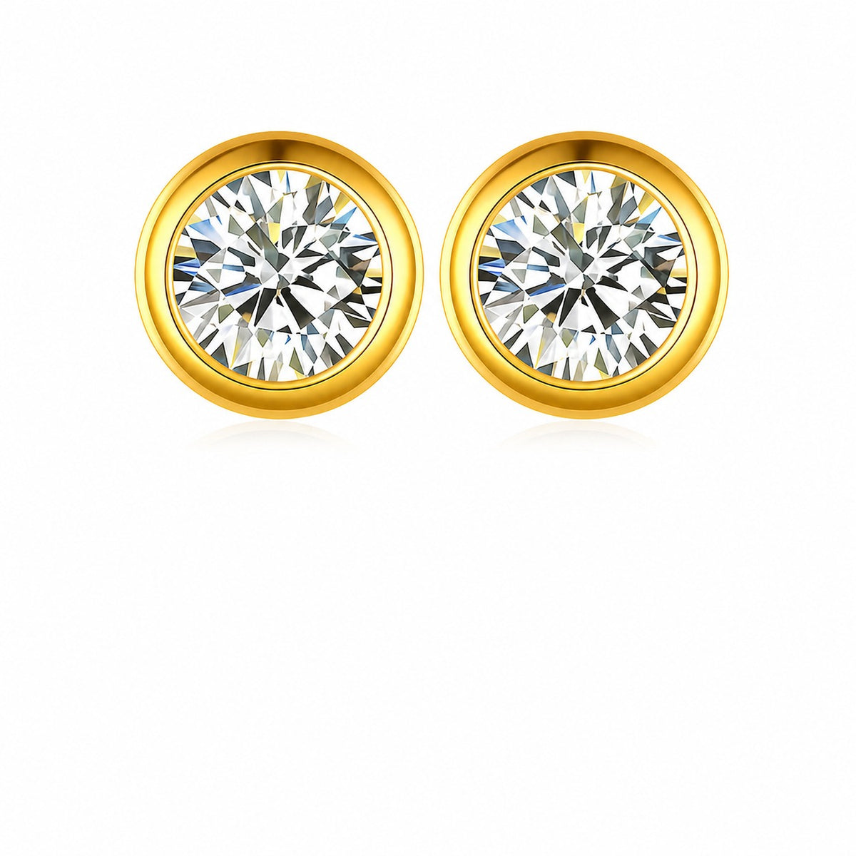 Bubble Moissanite Stud Earrings view 2