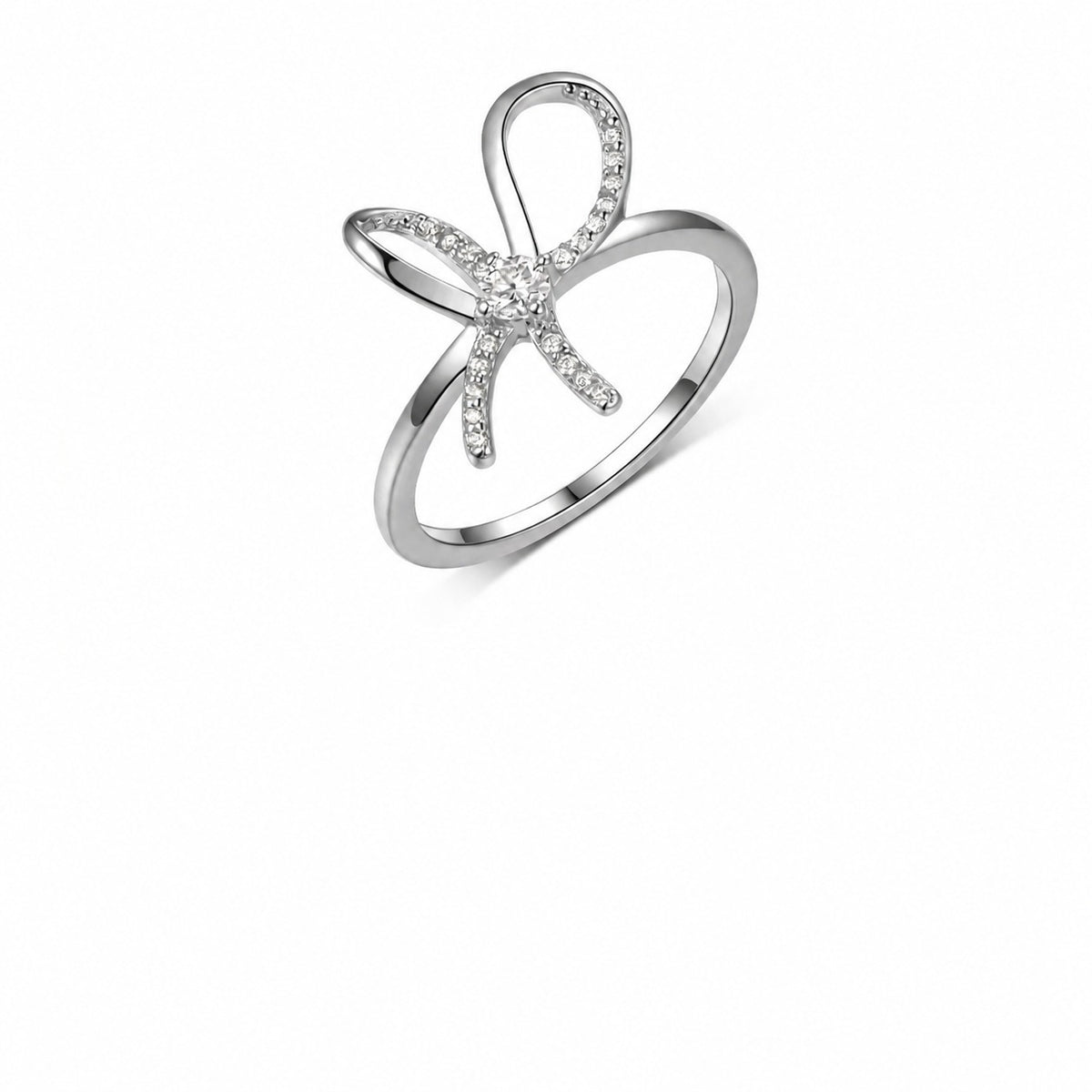 Bow Moissanite Ring