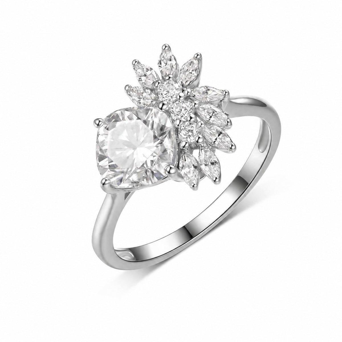 Bouquet Moissanite Ring view 3