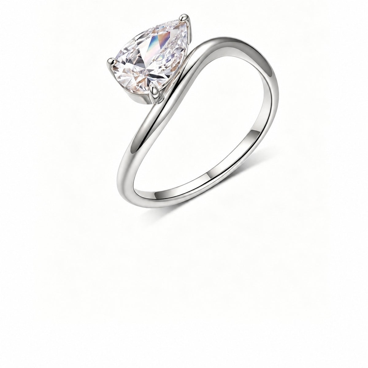 Drift Moissanite Solitaire Ring view 3