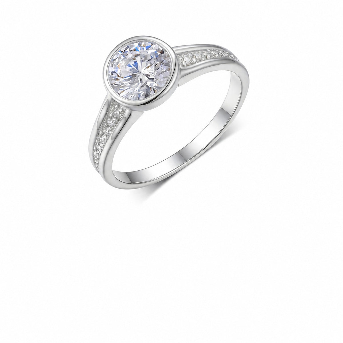 Eclipse Moissanite Ring view 3