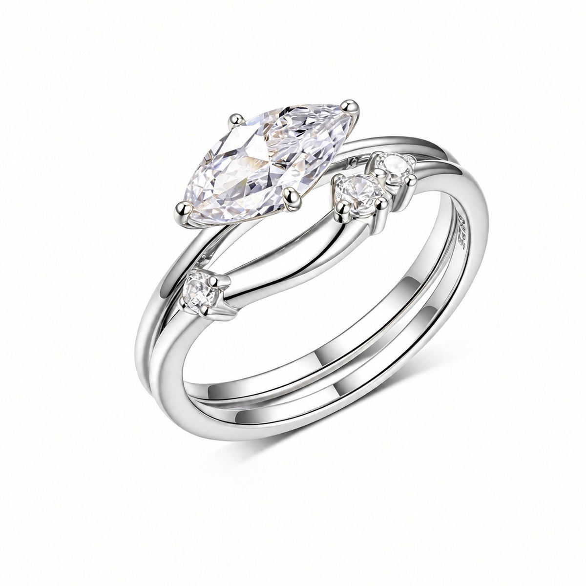 Gemini Moissanite Ring