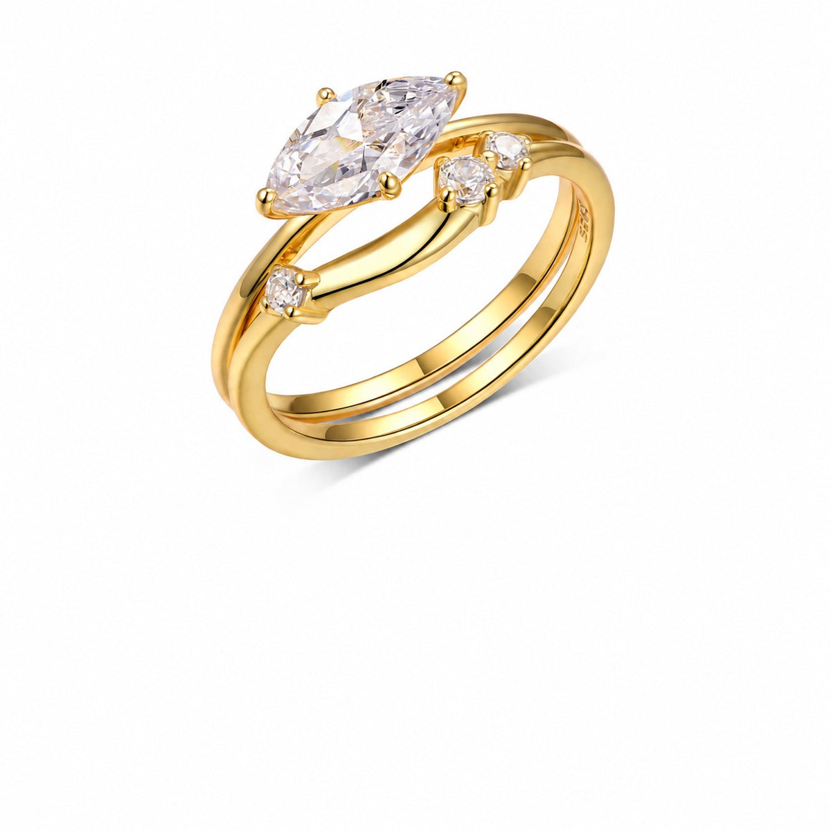 Gemini Moissanite Ring view 10