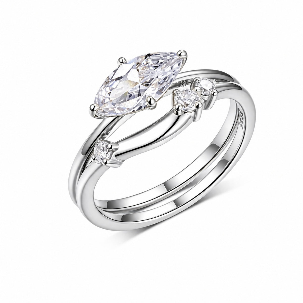 Gemini Moissanite Ring view 2