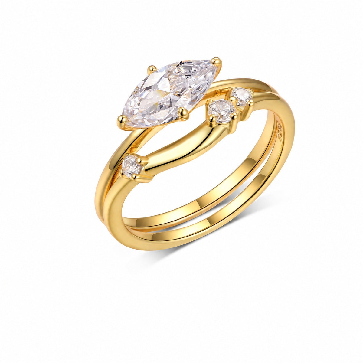 Gemini Moissanite Ring view 6