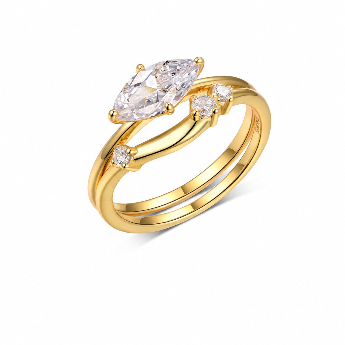 Gemini Moissanite Ring view 9