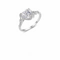 Heart Vine Moissanite Ring