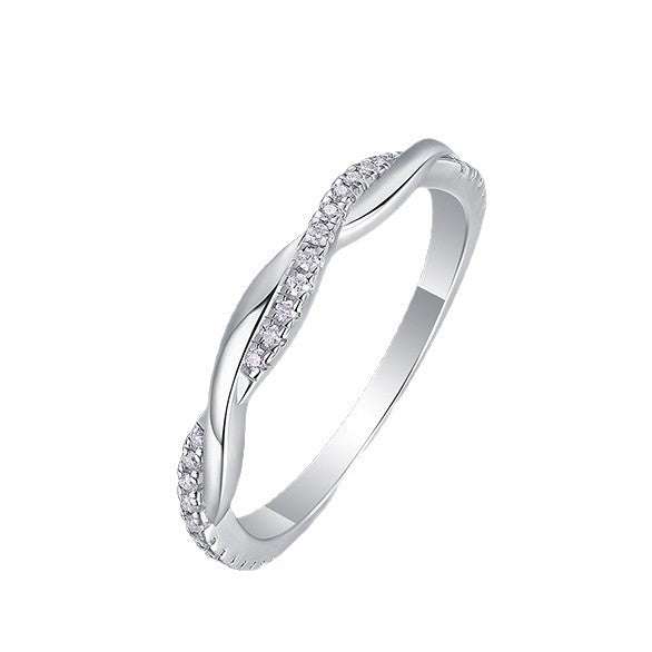 Twist Moissanite Ring