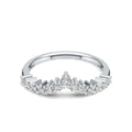 Chevron Moissanite Ring