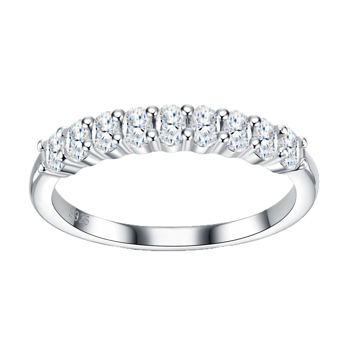 Demi Moissanite Eternity Ring