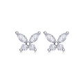 Butterfly Moissanite Stud Earrings